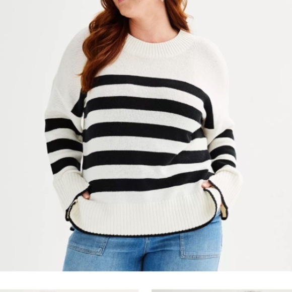 Sonoma Goods For Life pullover drop shoulder sweater Woman’s size 2X - Picture 11 of 13